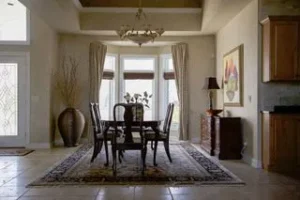 Hunter Douglas Provenance Woven Wood Shades in Great Room