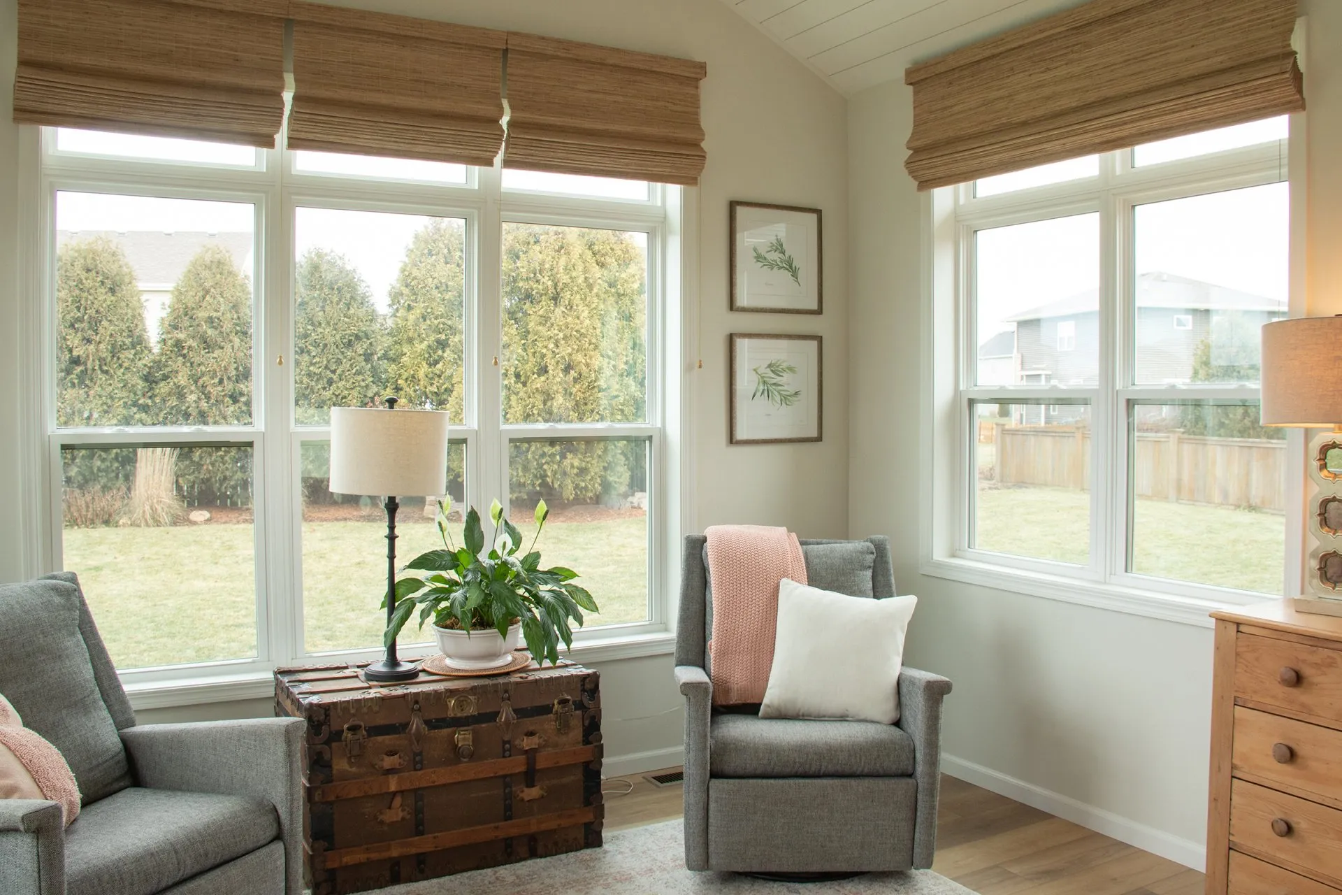 Hunter Douglas Provenance Woven Wood Shades Folded