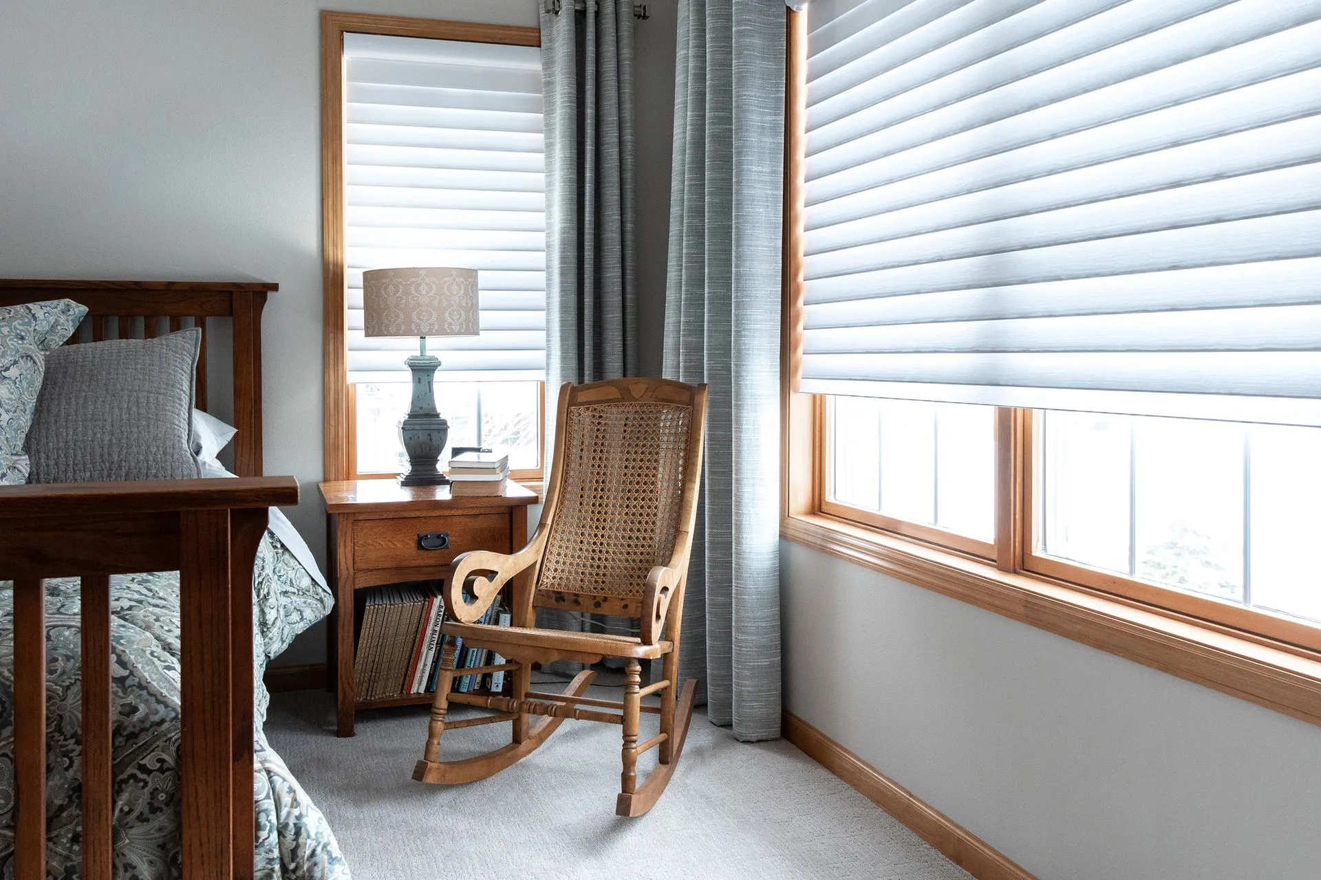 Silhouette Sheer Shades with Drapery Panels