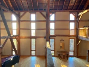 Barn Interior with Hunter Douglas Screen Shades