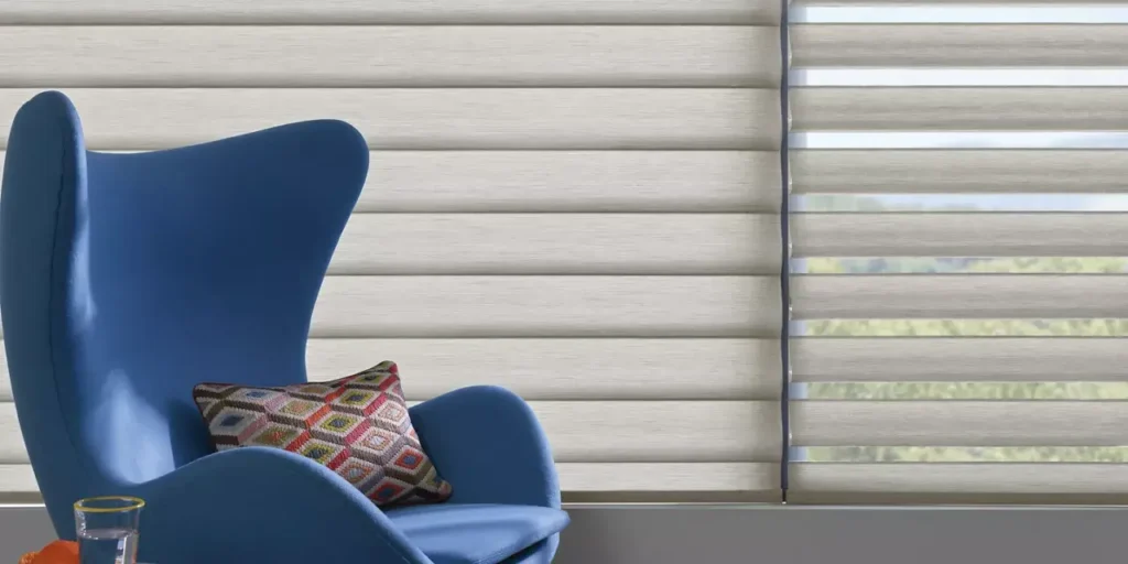 Hunter Douglas Sheer Shades in Sitting Room
