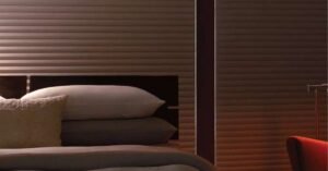 Hunter Douglas Cellular shades in a modern bedroom