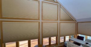 The room-darkening Duette® shades effectively block the harsh morning sun, while the PowerView® motorization system allows effortless control of every window treatment – even those in the most challenging architectural spaces.