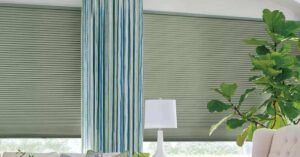 Pairing cellular shades with curtains gives you the best of both worlds—energy efficiency, privacy, and design flexibility.