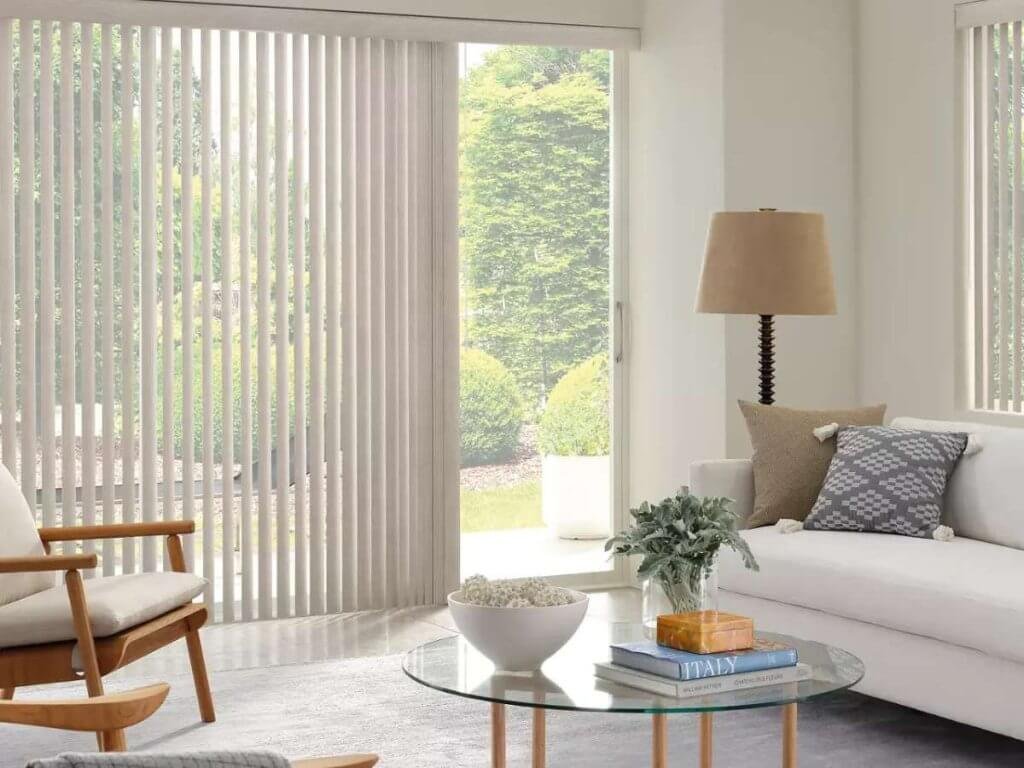 If you love the look of real wood but need a more functional option, vertical wood blinds are an excellent choice.