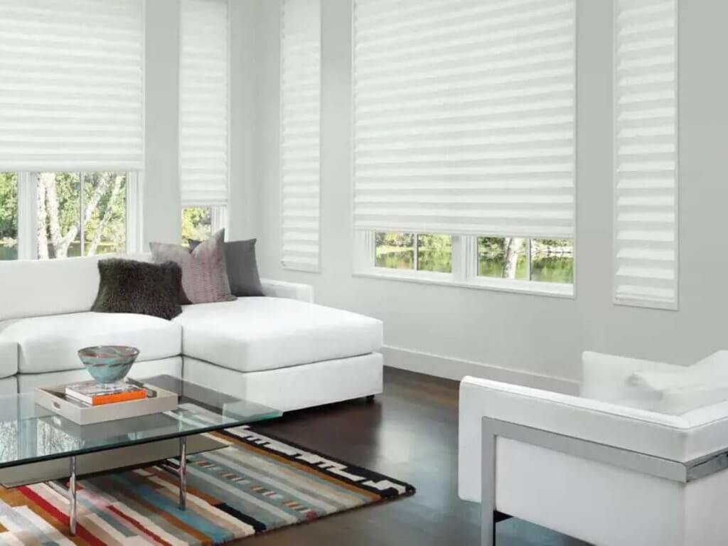 Motorized shades combine modern technology with everyday comfort in a seamless solution.