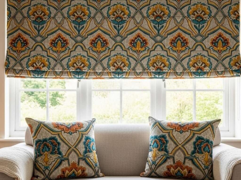 Patterned Roman Shades