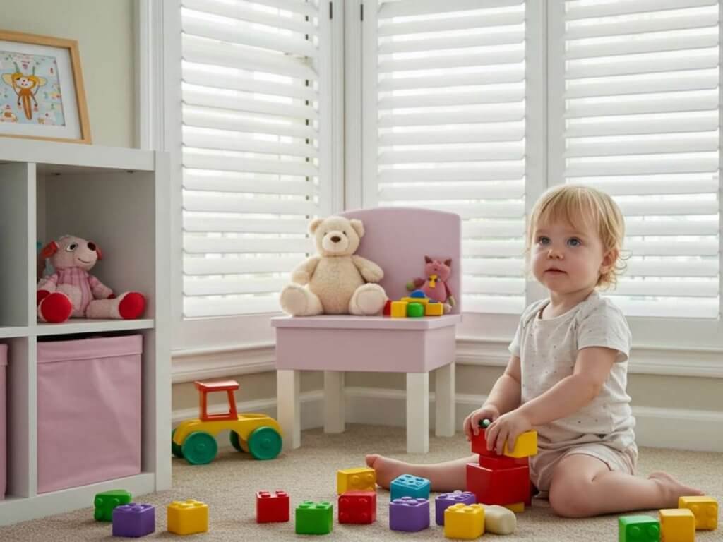 Shutters in Playroom