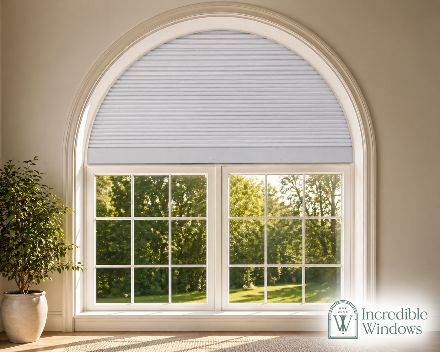 motorized blinds for arches