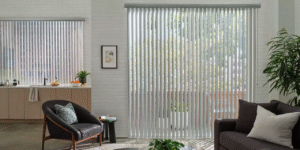 Luminate Sheer Panels window treatments for sliding glass doors